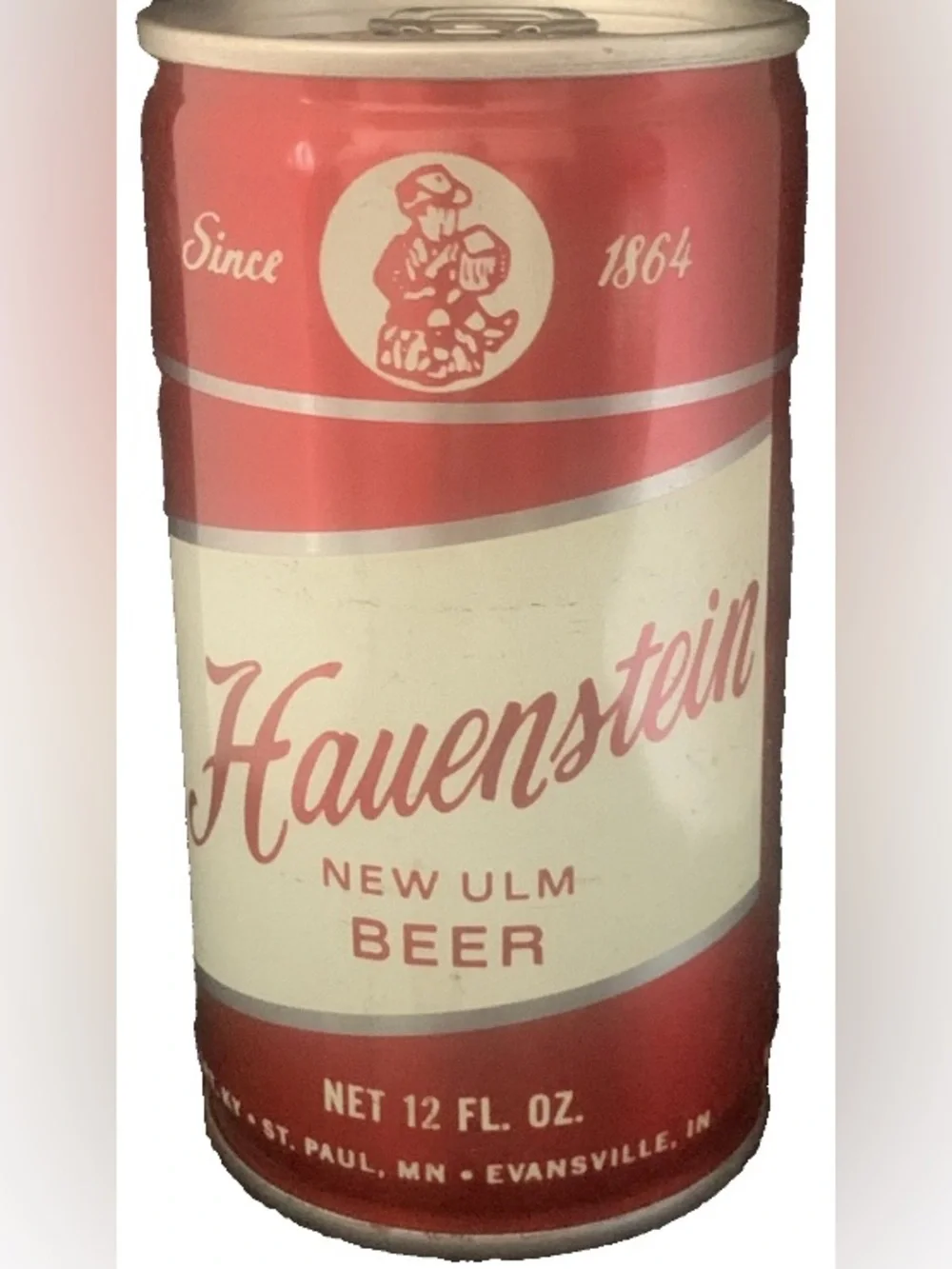 Vintage Beer Can Hauenstein New Ulm Beer Steel Can Pull Tab Empty